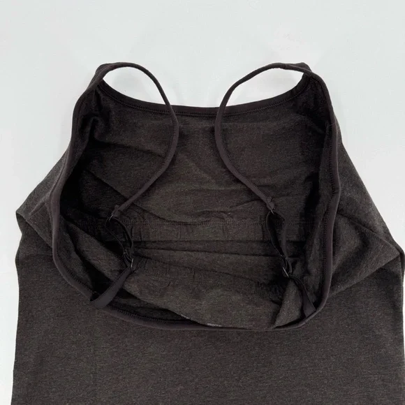 PACT Organic Cotton Everyday Shelf Bra Camisole Tank Top in Charcoal Gray Size M - Picture 5 of 8